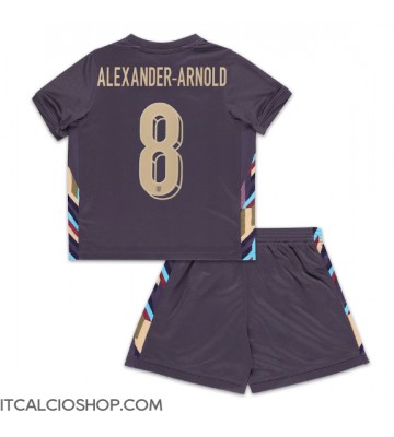 Inghilterra Alexander-Arnold #8 Seconda Maglia Bambino Europei 2024 Manica Corta (+ Pantaloni corti)